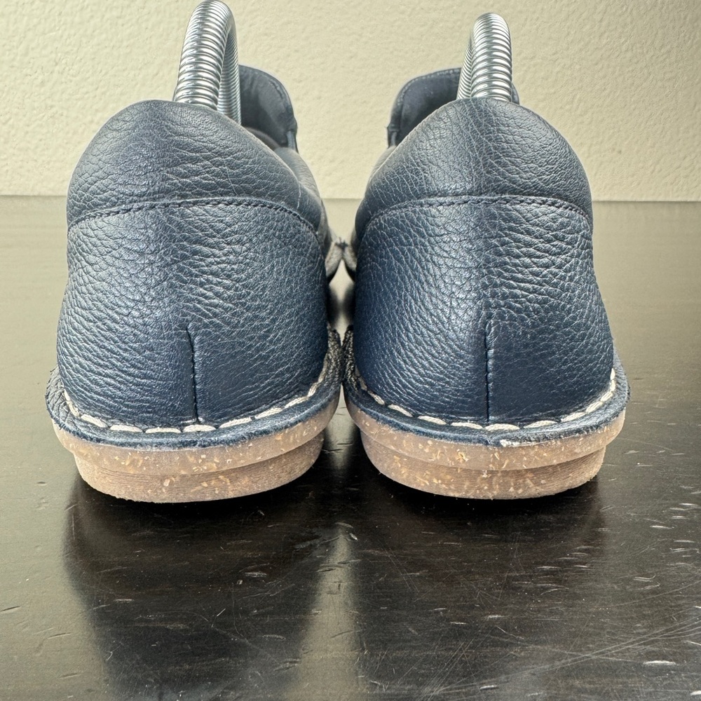 Collection Clarks Tamitha Cattura Leather Womens Navy Blue Zippered Shoes Sz 6.5 - Picture 5 of 8